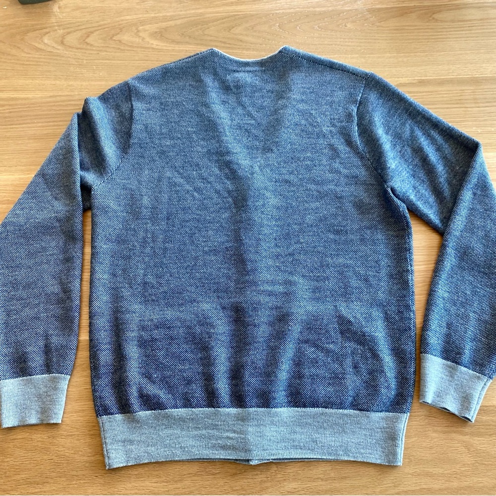BONOBOS Cardigan Sweater Men's  Extra Fine Merino Wool Slim Fit Pullover Size M - Picture 5 of 5